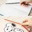 Peanuts Snoopy Hardcover Line Notebook [2colors]