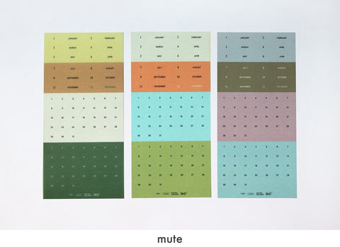 Number Seal Sticker [4types] | Day Sticker