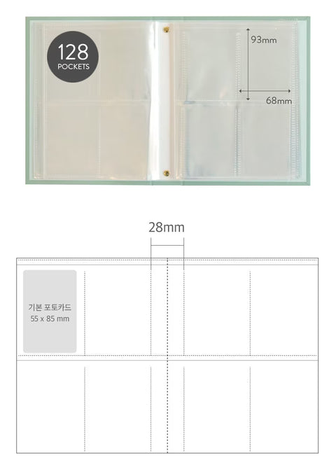 Prism Photo Card Album [2colors] | Collect Book | 128 pockets