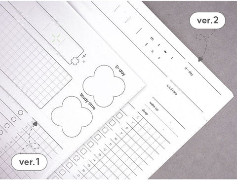 LUCKY Study Planner for 100days ver.2 [4colors]