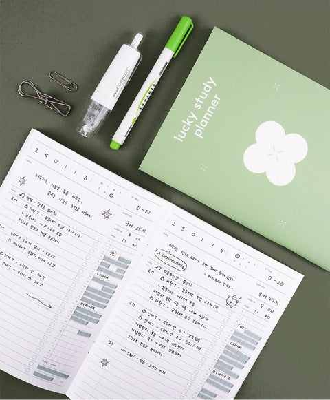 Lucky Study Planner for 1 month ver.2 [4types]