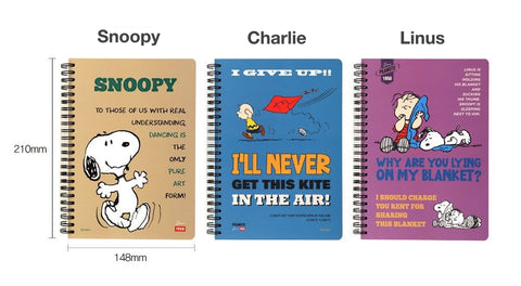Peanuts Study Planner for 4 months A5 [3types]