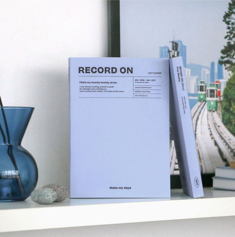 2027 Record On Weekly Planner B6 [4colors]