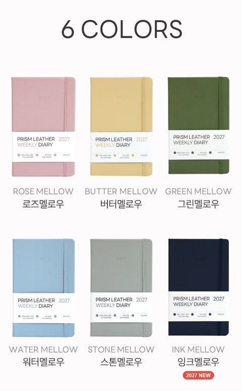 2027 PRISM A5 Weekly Diary [6colors] | Weekly Planner