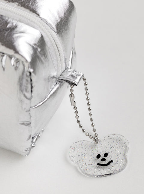 momossi Marshmallow Pencil Pouch [Silver] | Pen Case