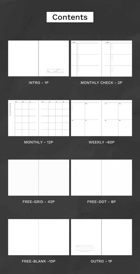 Instore ; Weekly Planner [4colors]