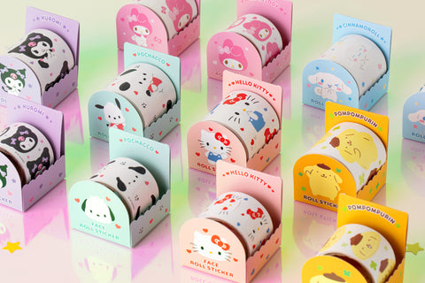 Sanrio Face Roll Sticker [6types]