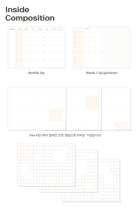 Stick Days Weekly Planner [4types]