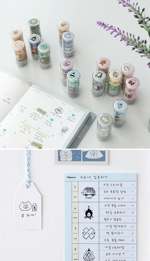 Camping Diary Deco Stamp [10types]