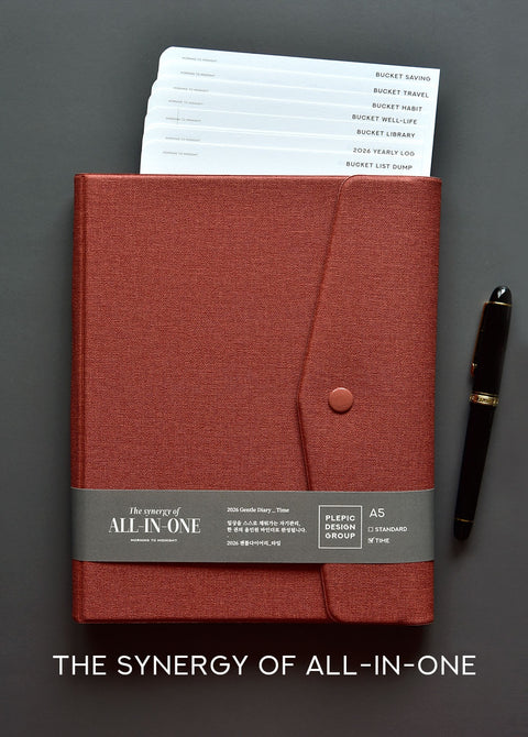2026 Gentle Weekly Planner Diary A5 [8types] | Time Planner