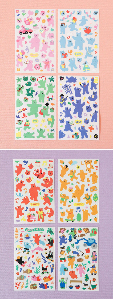 Jelly Bear Sticker Pack 3.0 | 12sheets