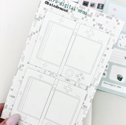 Retro Digital Memo Sticker Pack
