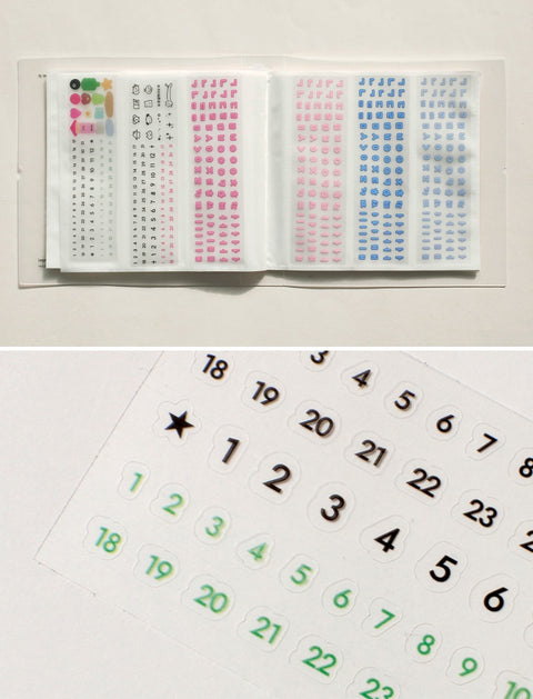Monthly & Number Kiss Cut _ 40mm [2types]