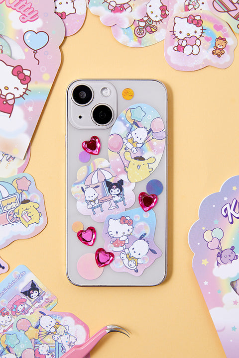 Sanrio Rainbow Glitter Sticker Pack [7types]