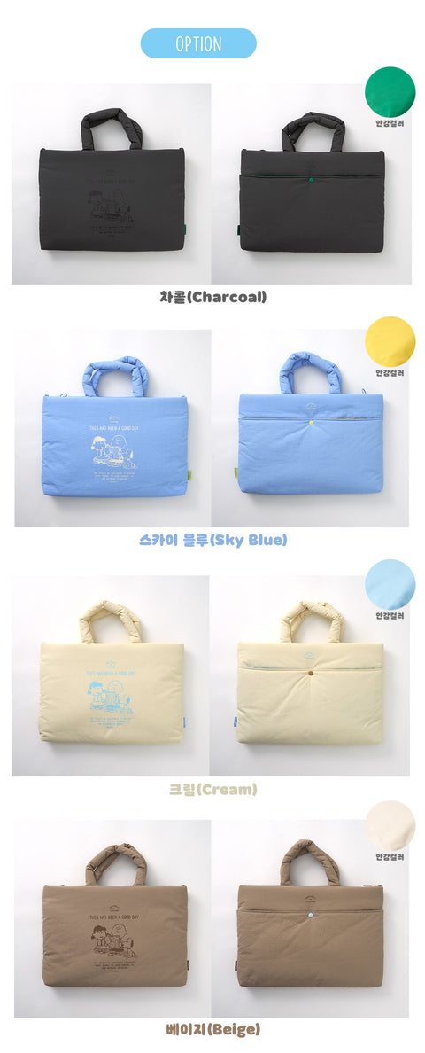 15" PEANUTS Happiness Laptop Pouch Bag [4colors]