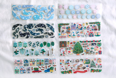 Kitty Christmas Seal Sticker [3types] | Cat Deco Sticker