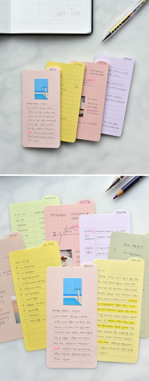 Round Index Sticky Notes [8types] | Lineup Sticky Memo