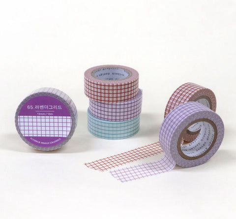 Grid Masking Tape [3colors] | Washi Tape