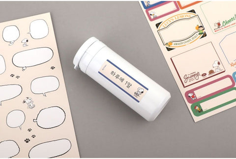 Peanuts Snoopy Label Sticker [2colors]