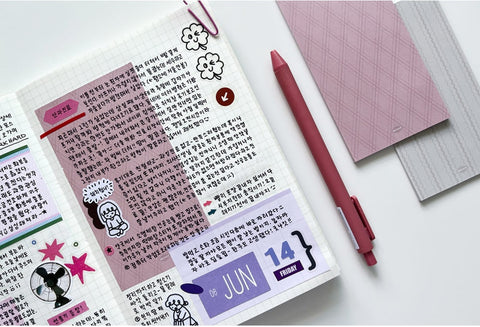 Calm and Clean Grid Memo Pad Set