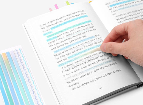 Color Index Long Highlighter Sticky Notes [4types]