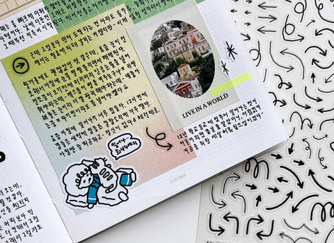Deco Seal Sticker [Thin Arrow]