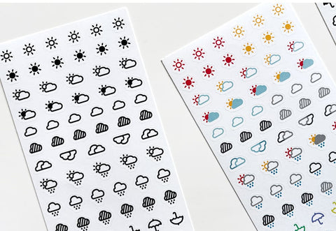 Today's Weather Icon Seal Sticker | 2sheets