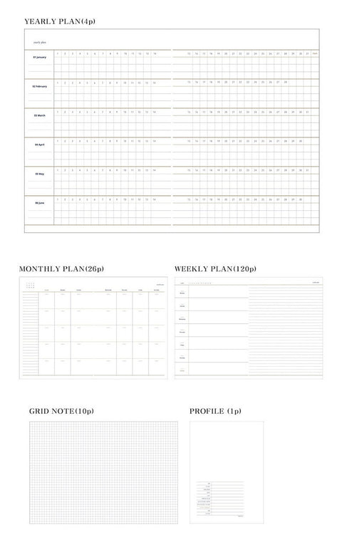 My Plan Weekly Planner [4colors] | Weekly Diary