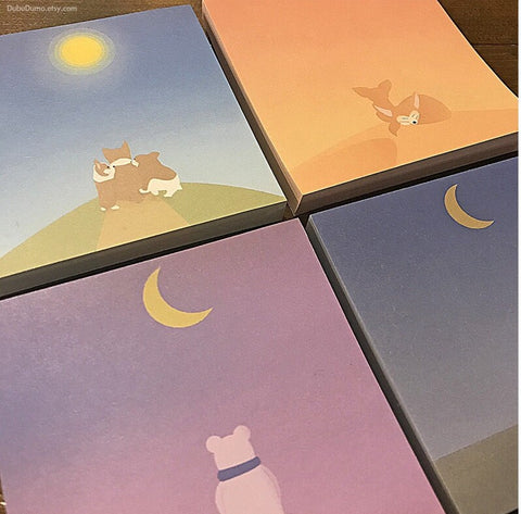 Animal Gradation Memo Pad