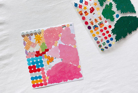 Christmas Tree DIY Seal Sticker [2types] | Deco Sticker