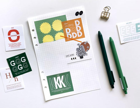 Alphabet & Color Sticker Pack | Deco Sticker | 52sheets