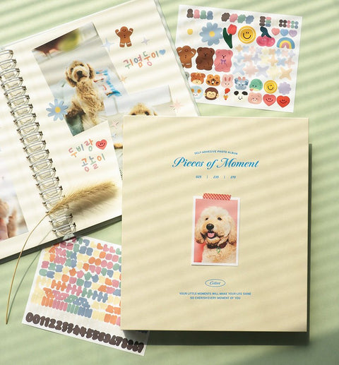 Piece of Moment Self-Adhesive Photo Album [6colors] | Sticky Photo Album