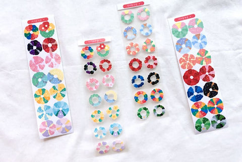 Beads Ring Seal Sticker [2types] | Planner Deco Sticker