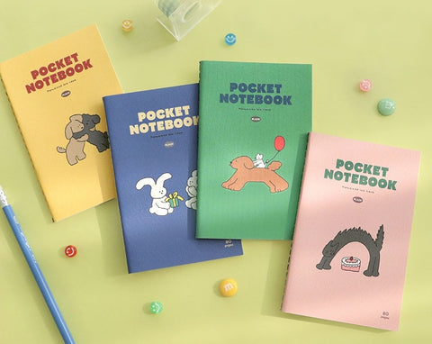 Pocket Notebook v.3 _ Plain [4types] | Blank Notebook