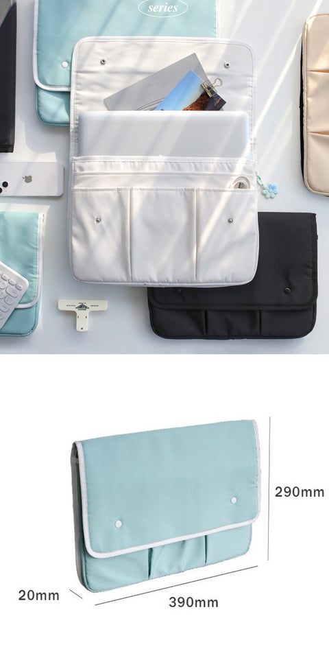 15inch Multi Pocket Laptop Pouch [4colors] | 15" Laptop Case