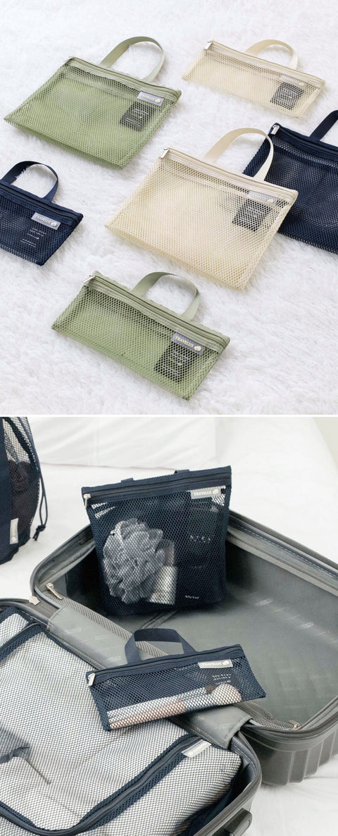 Travelus_Mesh Pouch Slim Long v.5 [4colors]