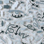 Deco Seal Sticker [Gray Curved Arrow]