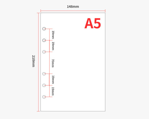 A5 Refill Pocket File Inserts [4types] | double-sided