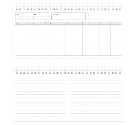 Weekly Desk Planner [2colors] | Weekly Scheduler