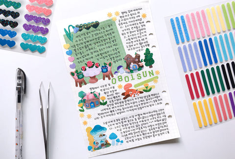Shapes Seal Stickers [8types]