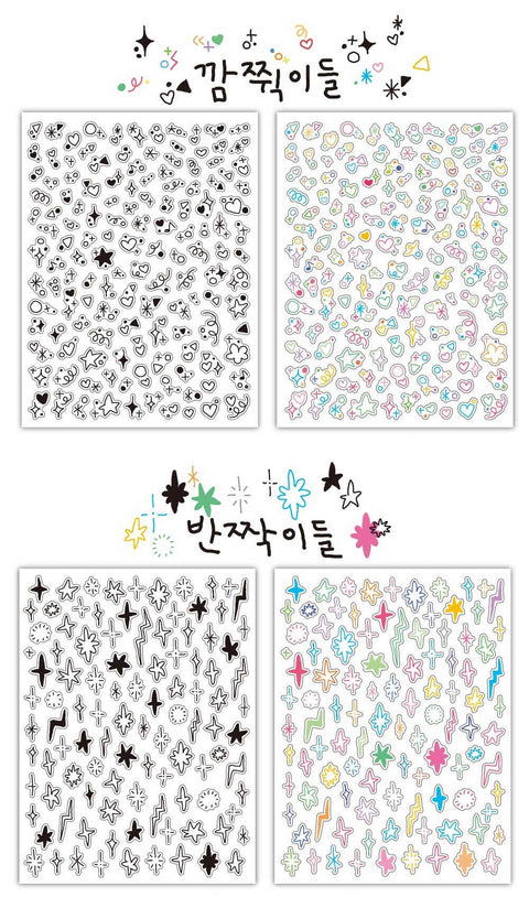 Sign Deco ver.2 All-in-One Pack [2types] | 5sheets | symbol sticker