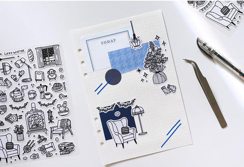 Warm Winter Line Seal Sticker | Deco Sticker