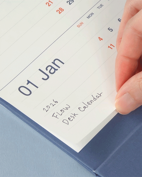 2026 Flow Desk Calendar | Desk Scheduler 2026