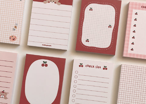 Cherry Memo Pad [7types]