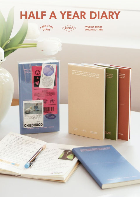 Half a Year Weekly Diary [4colors] | 6 months Weekly Planner