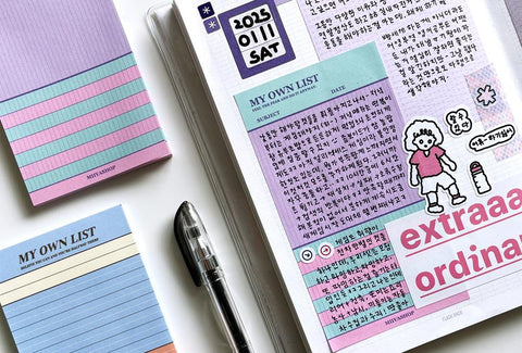 My Own List Memo Pad Set
