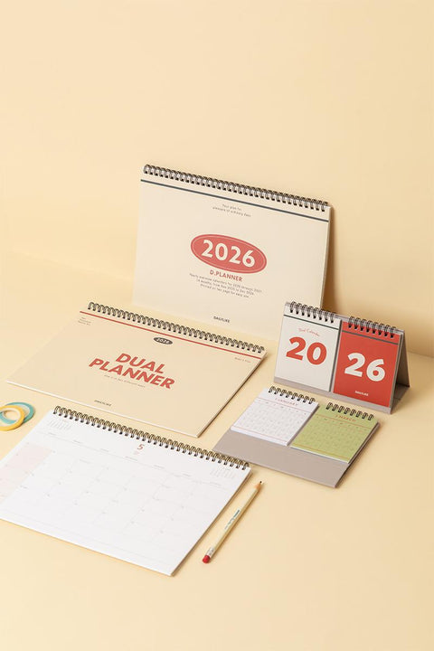2026 Dual Desk Calendar
