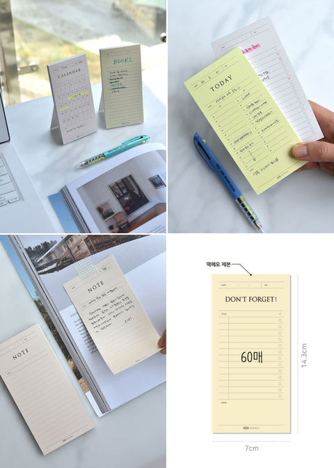 Pop-up Memo Pad Sign [24types]