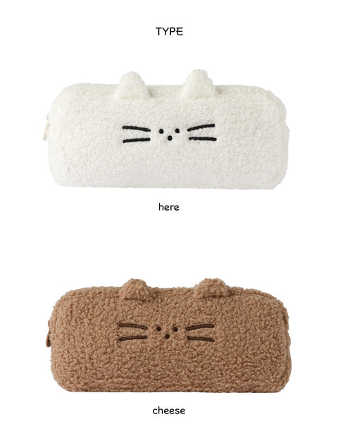 Herethere Dumble Pencil Pouch [2types] | Cat Pen Case