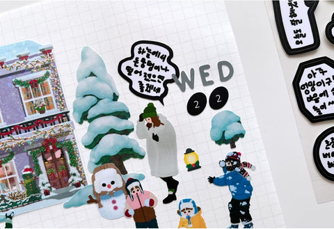 Speech Bubble Line Seal Sticker | Deco Sticker